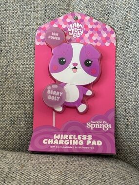 Jam & Jelly 15W Wireless Charging Pad Qi Compatible Kitty Design NIB